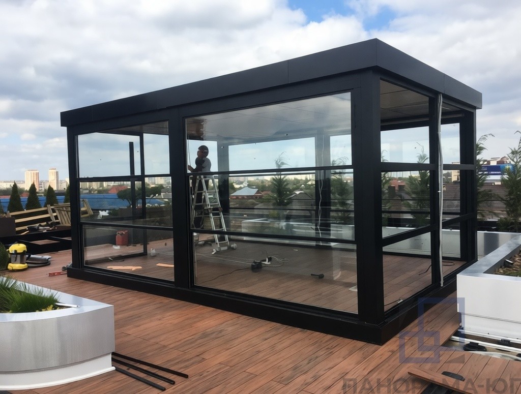 Гильотинное остекление A2192