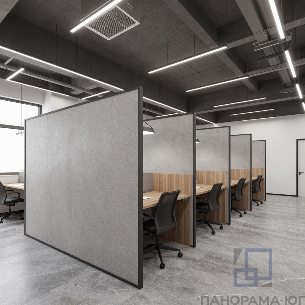 Перегородки в стиле Лофт для офисного помещения